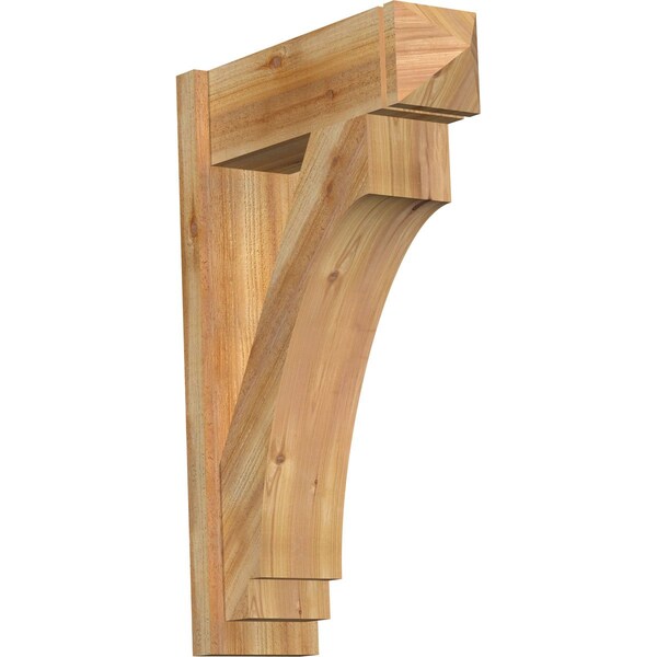 Ekena Millwork Imperial Rough Sawn Arts and Crafts Outlooker, Western Red Cedar, 8"W x 24"D x 36"H OUT08X24X36IMP03RWR - main